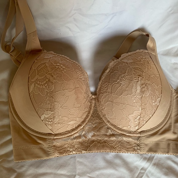 New Elegant Lace Tan Bra size 36 dd - Picture 1 of 3